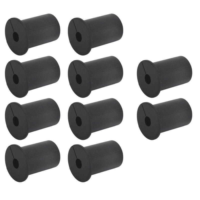 Depisuta Cable Routing Kit, Cable Grommets for Ethernet Cable, Network Through Bushings Wall Grommets Cable Mounting Accessories, Reusable Cable Ties (Black) - Image 1